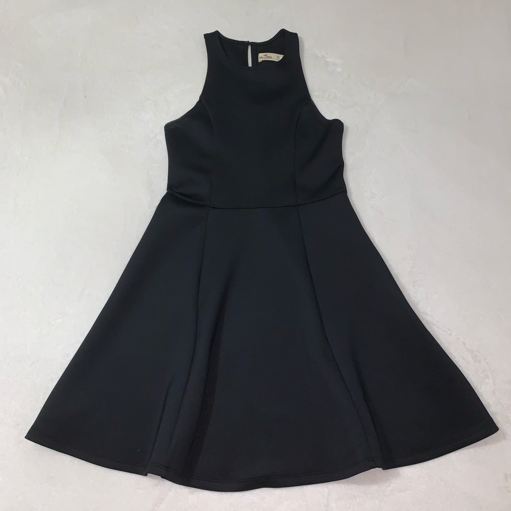 Hollister Black Racerback Mini Skater Dress